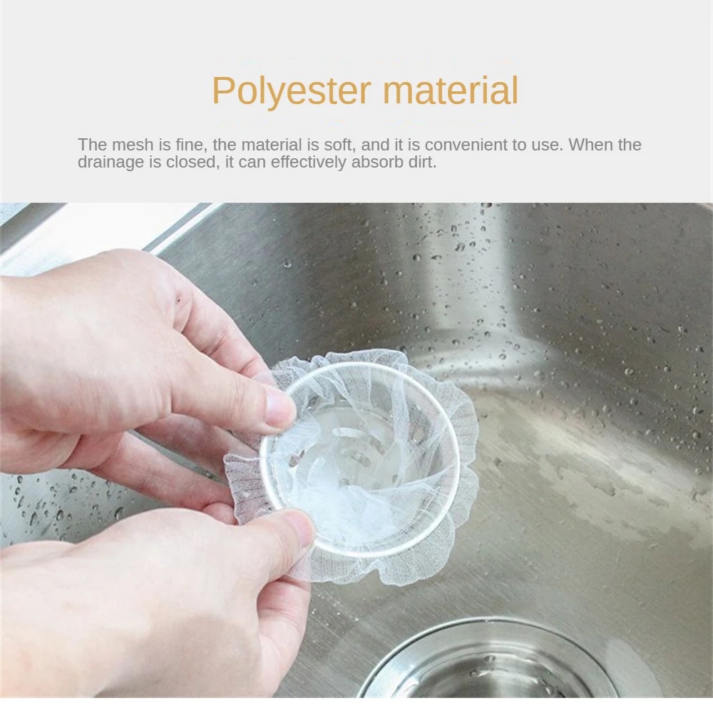Disposable Kitchen Sink Filters Sewer drain anti-blocking garbage bag Pool Leak Mesh Bag mesh strainer Sink Garbage Net