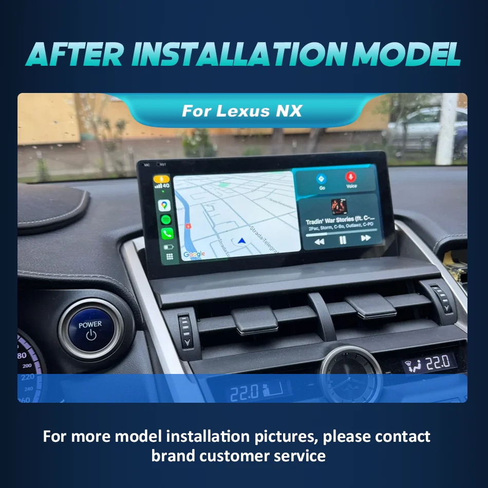 Android 14 8G 128G para Lexus NX NX200 NX200T 300h 2014-2021 Radio de coche navegación GPS reproductor Multimedia CarPlay Autoradio DSP 3
