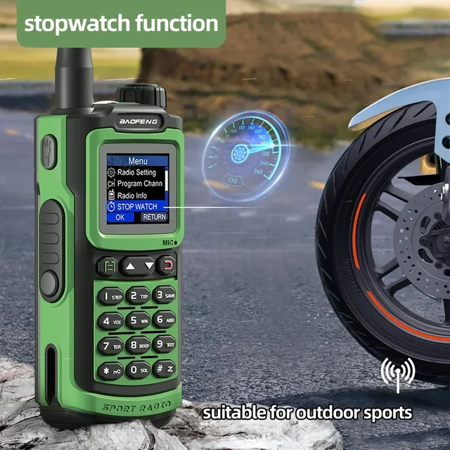 Long range communication device with waterproof design and Type-C rechargeable convenience