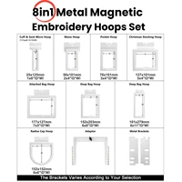 Magnetic Embroidery Hoops 8-in-1 for Juki Tajima SAI – Fast, No-Tension Hooping Frames - Image 3