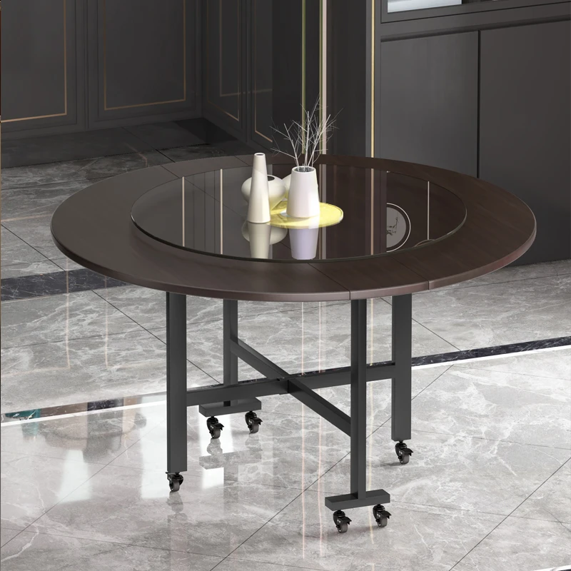 

Роскошный дизайн, круглые обеденные столы, складные пищевые выдвижные кухонные домашние настольные игры, стол, кухонная мебель XY50DT