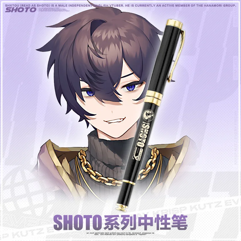 

Аниме Vtuber Shoto косплей мультфильм студент металлический канцелярский знак шариковая гелевая модная Ручка-роллер подарок