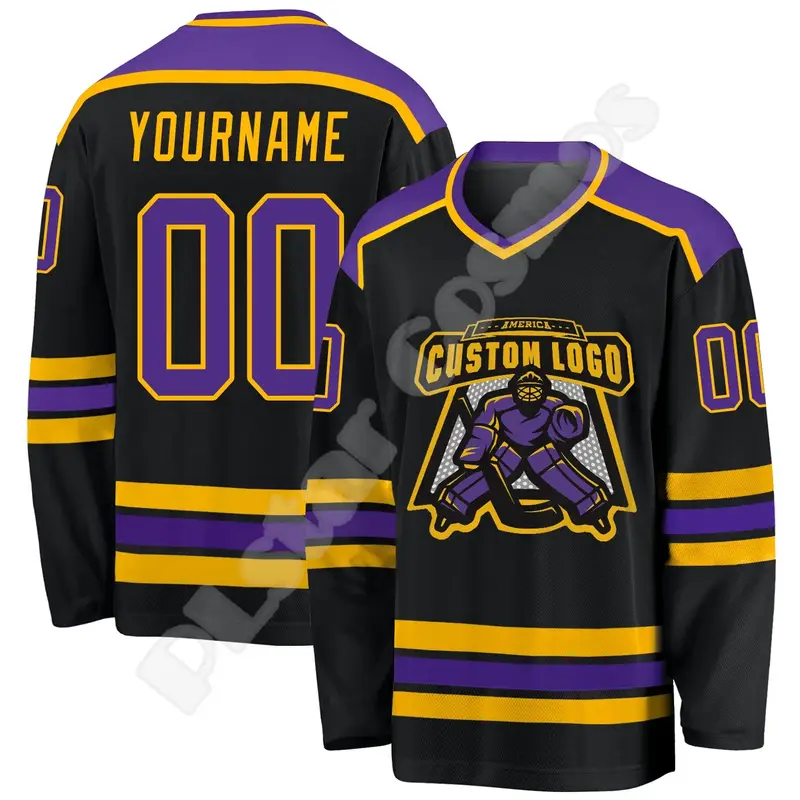 NewFashion Hockey Jersey Custom Name Team Logo Number Colorful Pullover Long Sleeves 3DPrint Harajuku Casual Funny Sweatshirts 0 - Image 6
