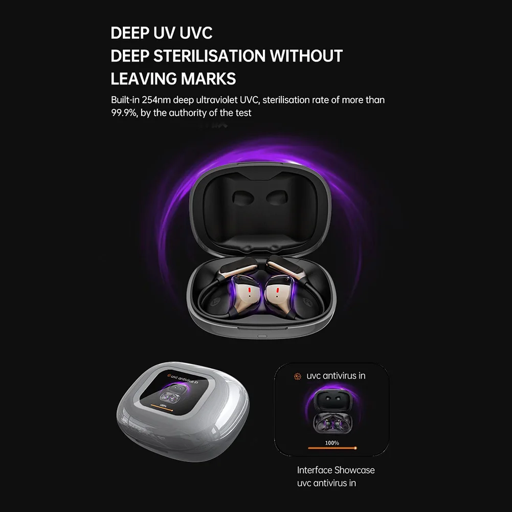JM16 AI Translators Headphones Bluetooth5.4 Real Time Translation Earbuds 144 Languages Translation Earphone For Travel Business
