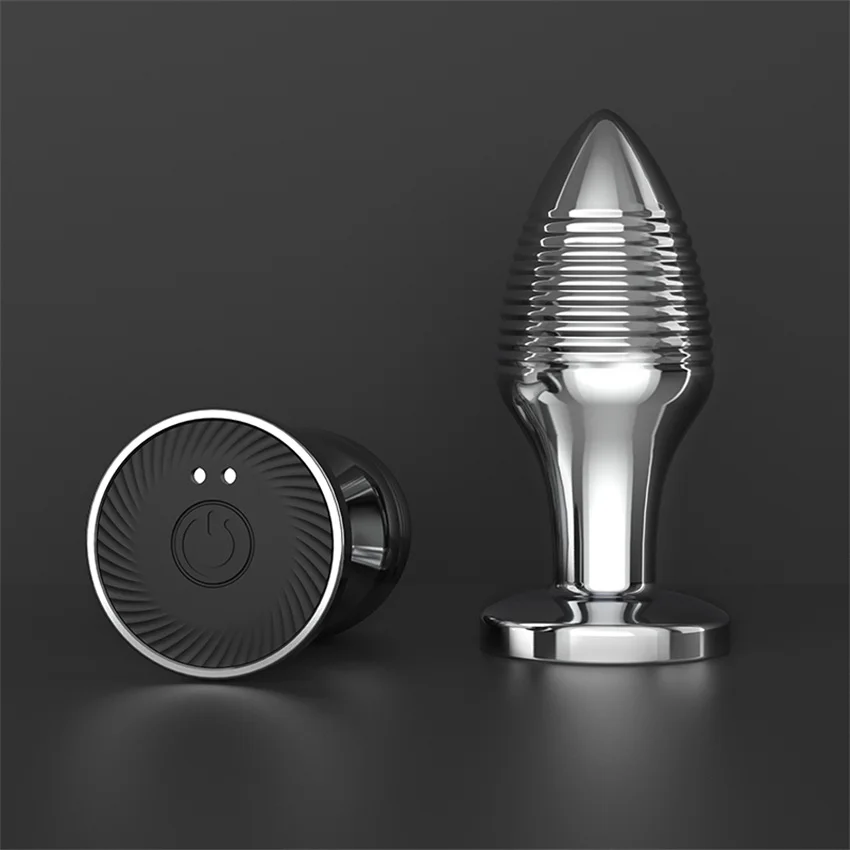 Metal Konu Titreşimli Anal Plug Seks Oyuncakları Vibratör Erkekler Için Prostat Masajı Titreşim hine_voghion.com