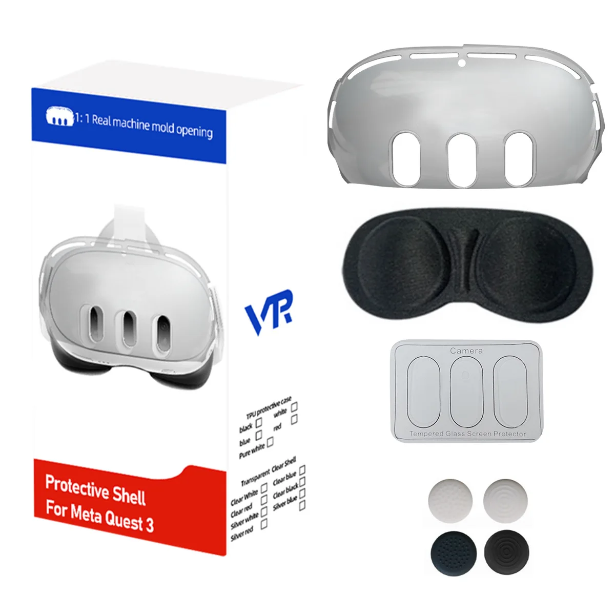 Copertura Protettiva Per Casco Vr Custodia Trasparente Per Pc Protezione Antipolvere Per Accessori Meta Quest3 Vr