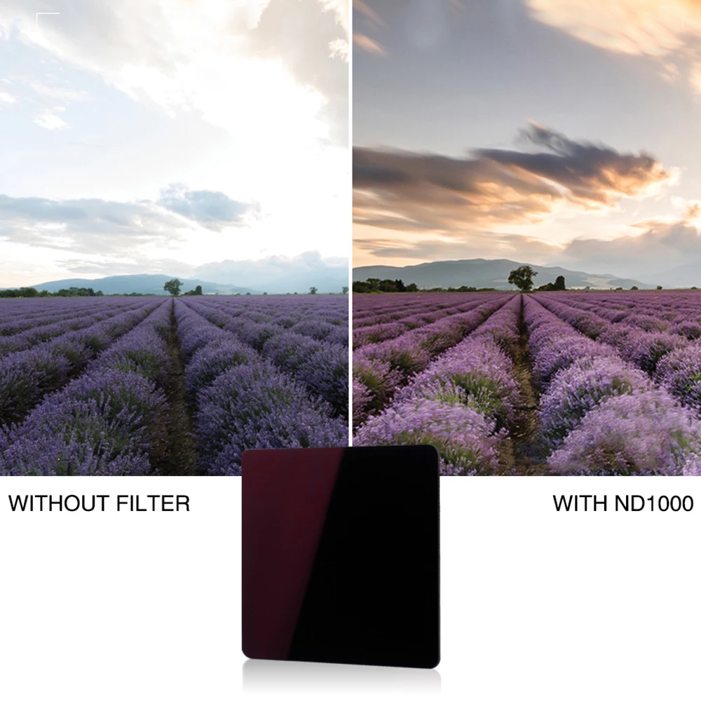 Walking Way 150x100mm 100x100mm Optical Glass Soft Gradient ND filter Filtro GND8 16 ND64 ND1000 Camera Square filter for Camera 5