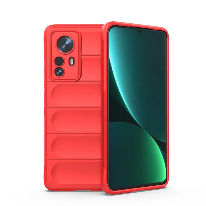 حافظة لهاتف Xiaomi 12 Pro لهاتف Xiaomi 12S Pro مقاس 6.73 بوصة ممتص للصدمات من السيليكون المطاطي لهاتف Xiaomi Mi 12 Lite 12 12S Pro Ultra