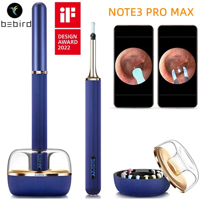 Bebird Note3 Wireless Visual Ear Cleaner Stick Wax Picker 1000W Endoscopio Di Precisione Mini Camera Health Care Pinzette Otoscopio