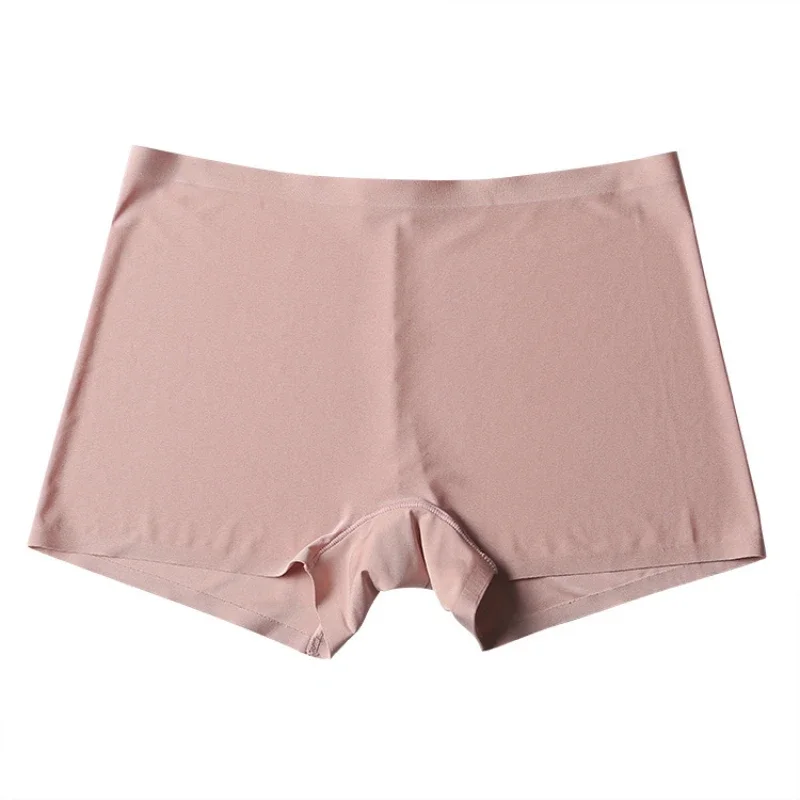 Women's Summer Safety Short Panties Ice Silk Underpant Seamless Anti-glare Ladies Pants Girl Boxer Briefs Cozy Female Underwear