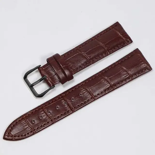 Premium Genuine Leather Watch Band - High-Quality Brown Strap