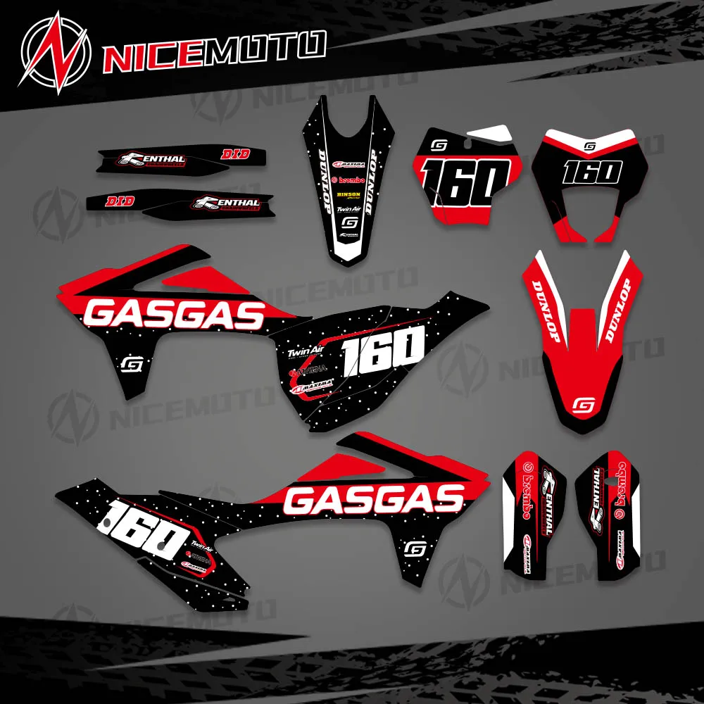 NICEMOTO Ŀ  ׷  Į, 3M ƼĿ ŰƮ, GASGAS 2021 2022 2023 EC MC