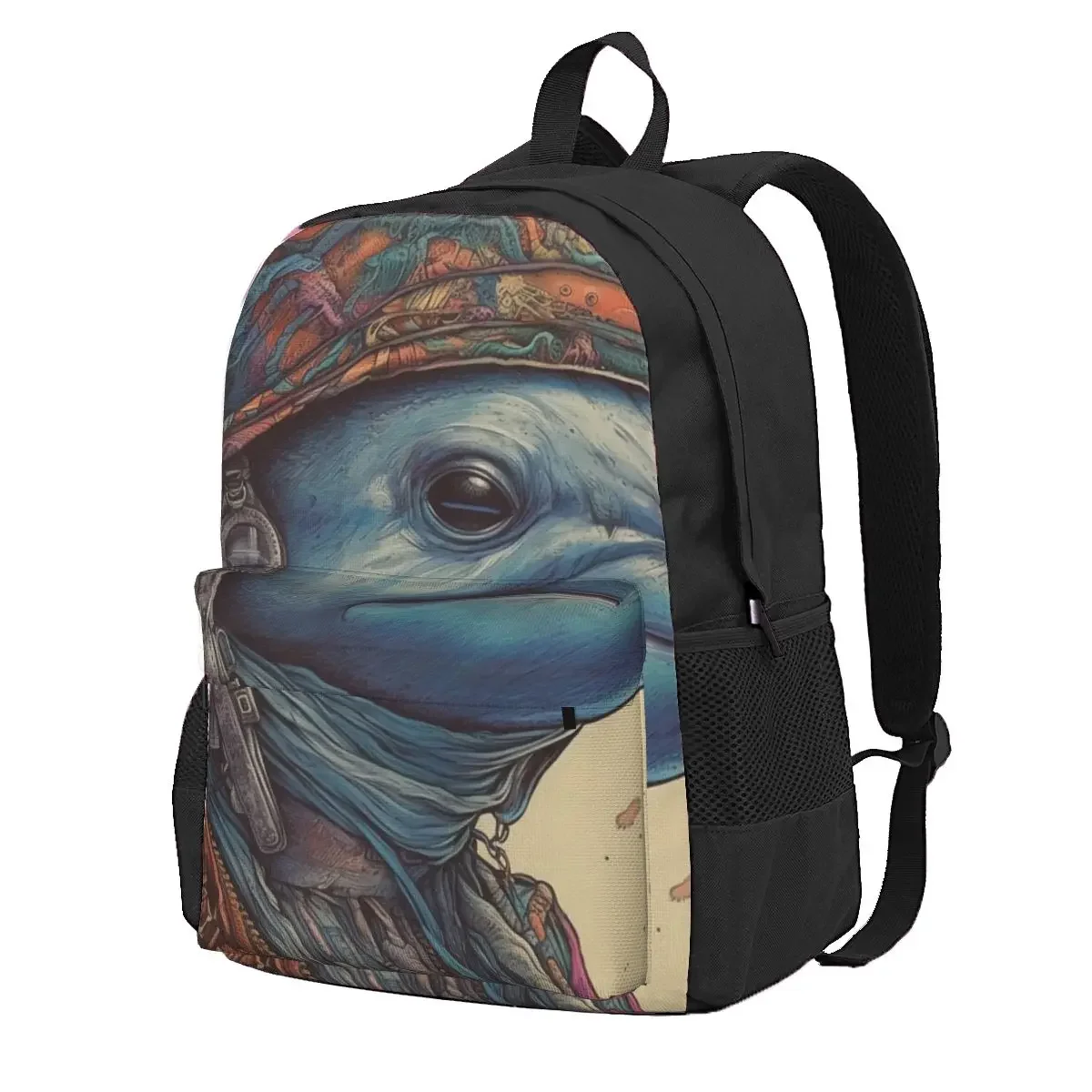 

Рюкзак с дельфином, карикатуры, дорожные рюкзаки, дизайнерские школьные сумки с узором для подростков, эстетический рюкзак