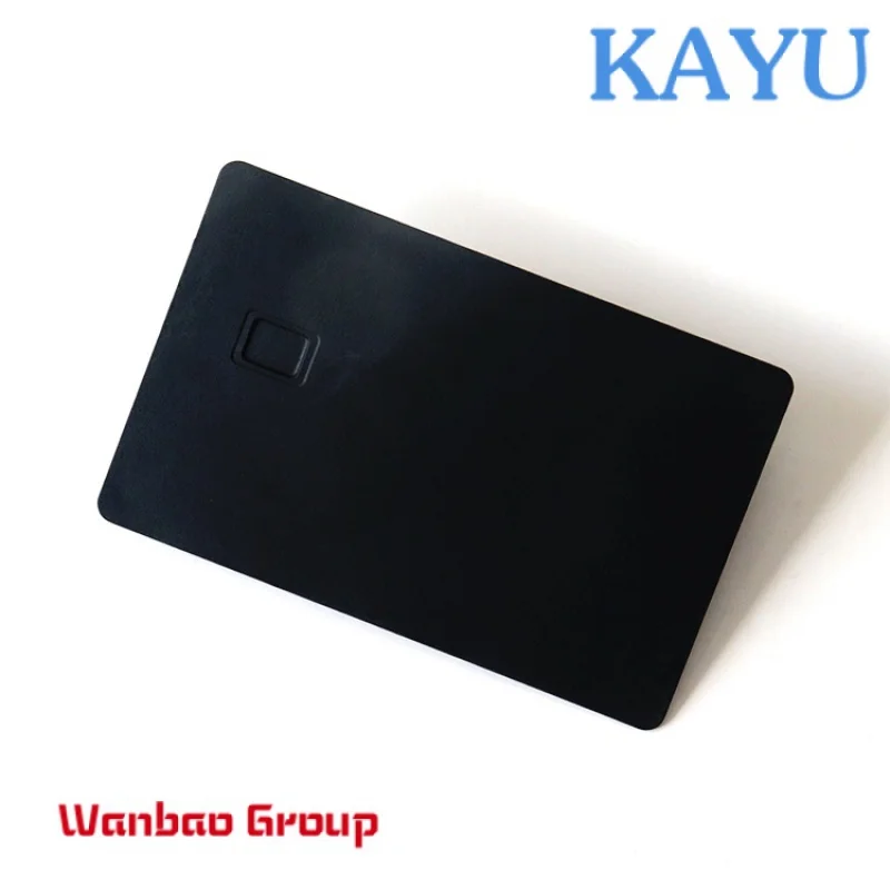 Customized Metal Credit Cards Black Color Chip Blank Stainless Steel 0.8mm  HICO Program Strip