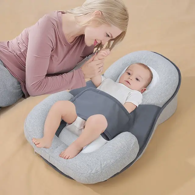 15 ° Slope Design Baby Wedge Pillow Anti Spit Milk Nursing Anti Roll Infant Reflux Supportor Helps Sleeping Nursing Pillow 1