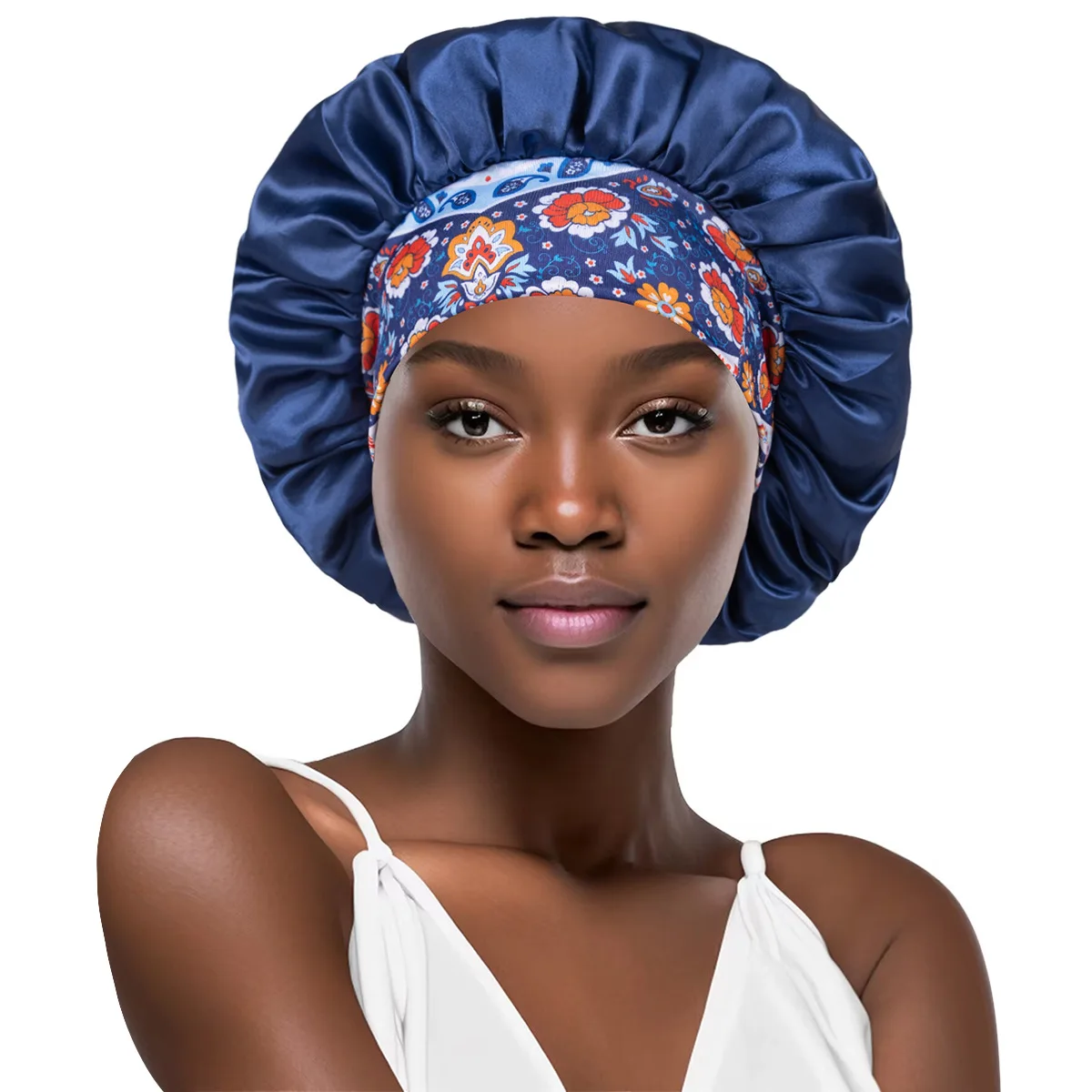New Silk Sleeping Cap Night Hat Head Cover Bonnet Hair Hat Sleeping Hats Satinhat to Sleep Hair Care Bonnet Sleep Hoodfor Women 5