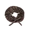 Birdtree 16.5Momme 100%Mulberry Silk Bonnet Cap Night Bow Knot Round Cap Ladies Hair Care Cap Stretchy Band Hair Wrap A41220QM 2