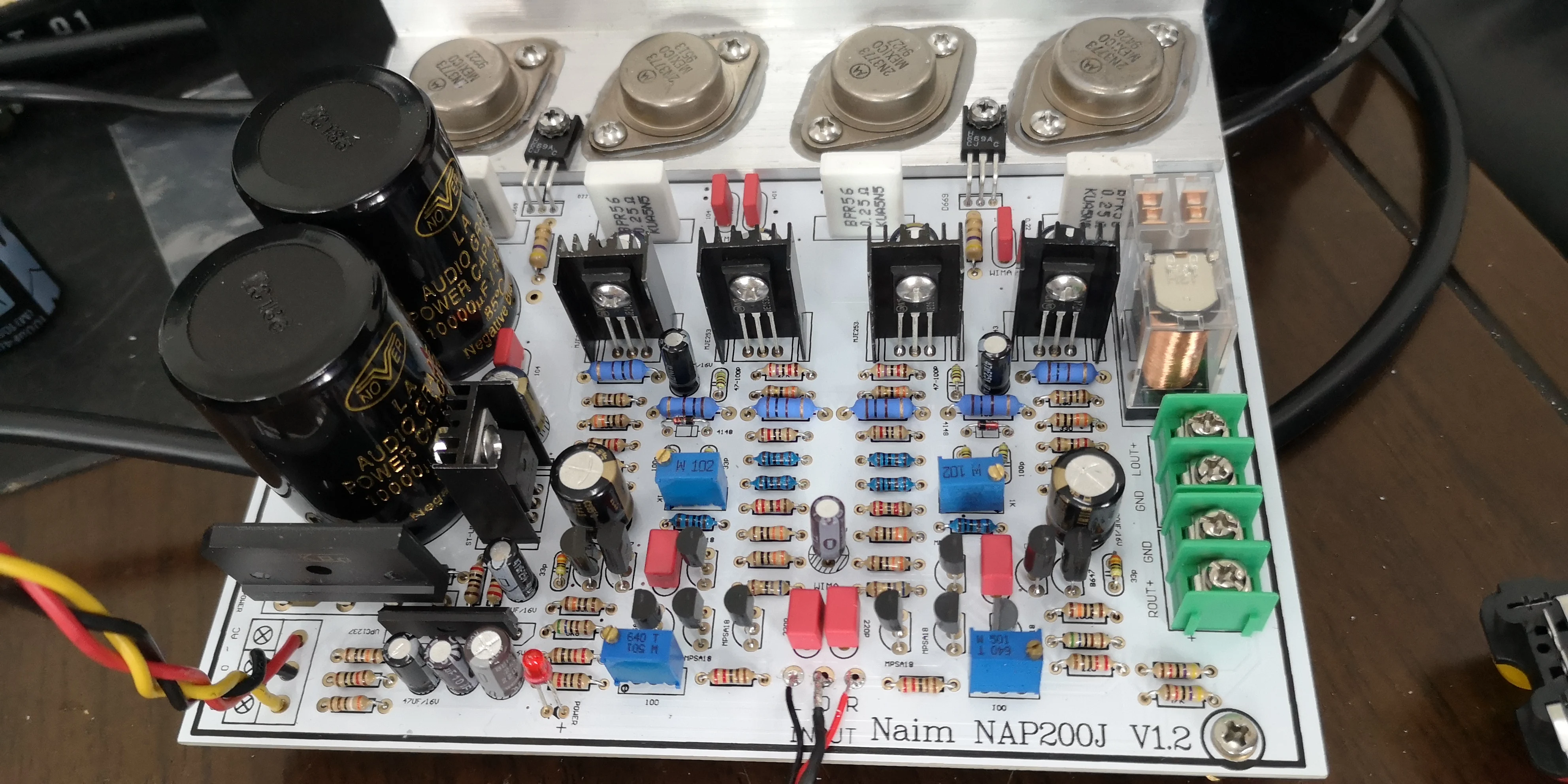 Reference UK Naim NAP200 circuit hifi dual channel amplifier board with