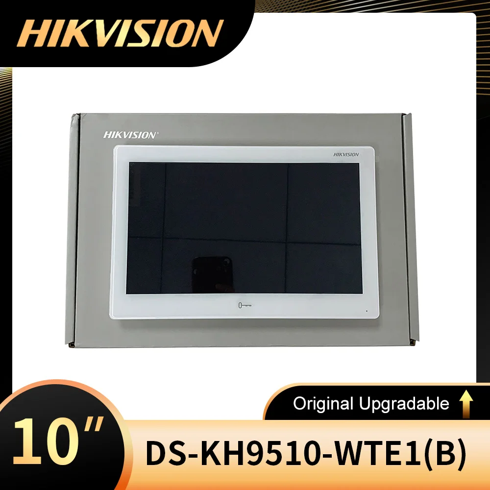 Hikvision Ds-Kh9510-Wte1 (B) Videocitofono Android Indoor Station Touch Screen Colorato Da 10.1 Pollici Monitor Wifi Poe Standard