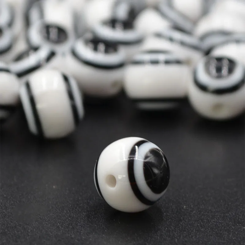 10Pcs Fish Eye Fishing Beads 4/5/6/8/10/12mm Mixed Color Luminous Carolina Rigs Taxes    Kit Bass  Tackle