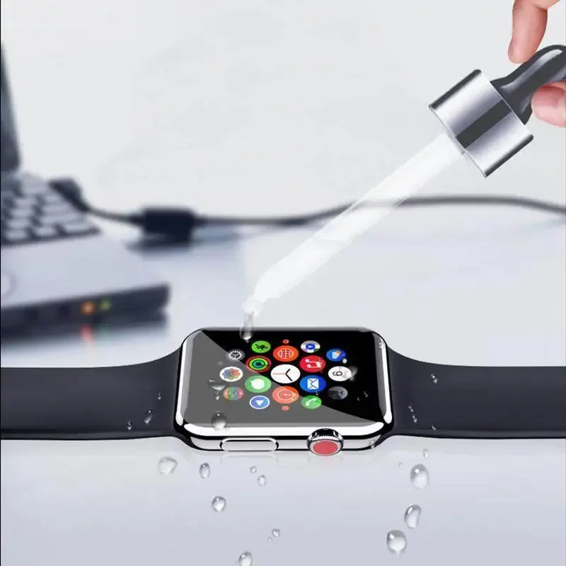 Apple Watch 스크린을 긁힘과 손상으로부터 안전하게 보호하는 Hydrogel Film