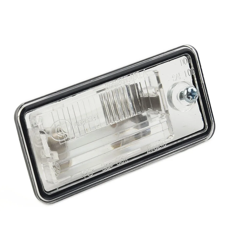 2pcs 7x3.2x2.7cm Left Right Number License Plate Light For-Audi A3 S3 A4 S4 A6 S6 A8 Auto Lamp Clear 8E0 807 430A 8E0 807 430B