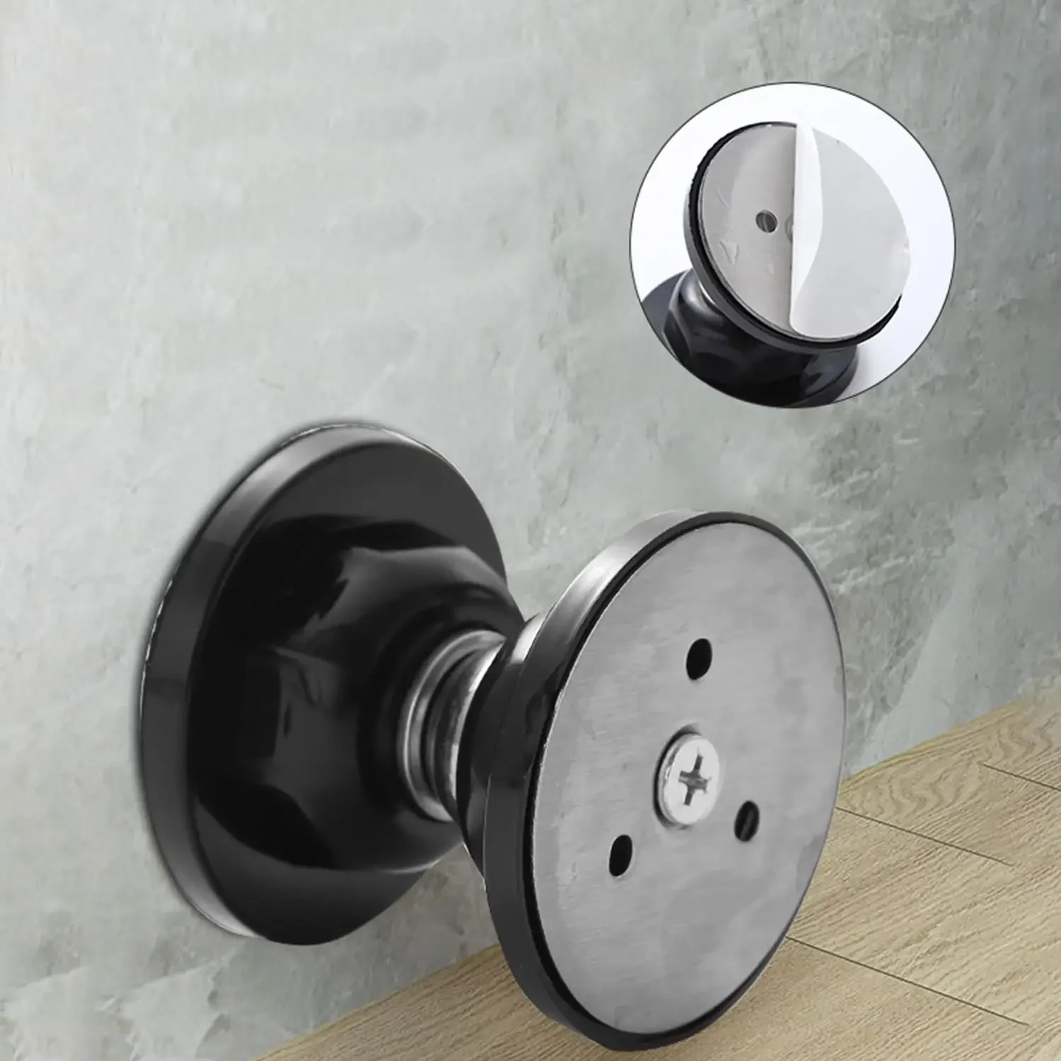 Door Stopper Silicone Door Stopper Magnetic Door Stopper Door Stopper Bumpers Door Hardware Magnetic Door Stopper Hotel Household Strong Mute Touch Silicone Anti-collision Stall Suck