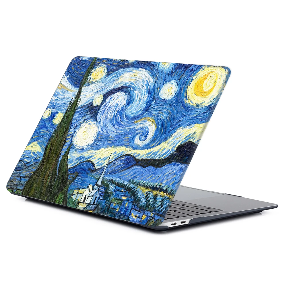 Laptop Case for MacBook Air 15 M4 2025 Case M3 Air 15.3 13.6 Hard Shell for MacBook Pro 13 14 16 M1 M2 M3 Oil paint print shell