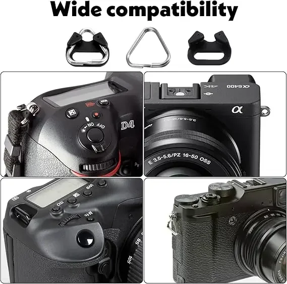 Camera Belt Hook Camera Shoulder Strap Triangle Split Ring Replacement Camera Buckle For Fujifilm Nikon Sony Olympus Pentax