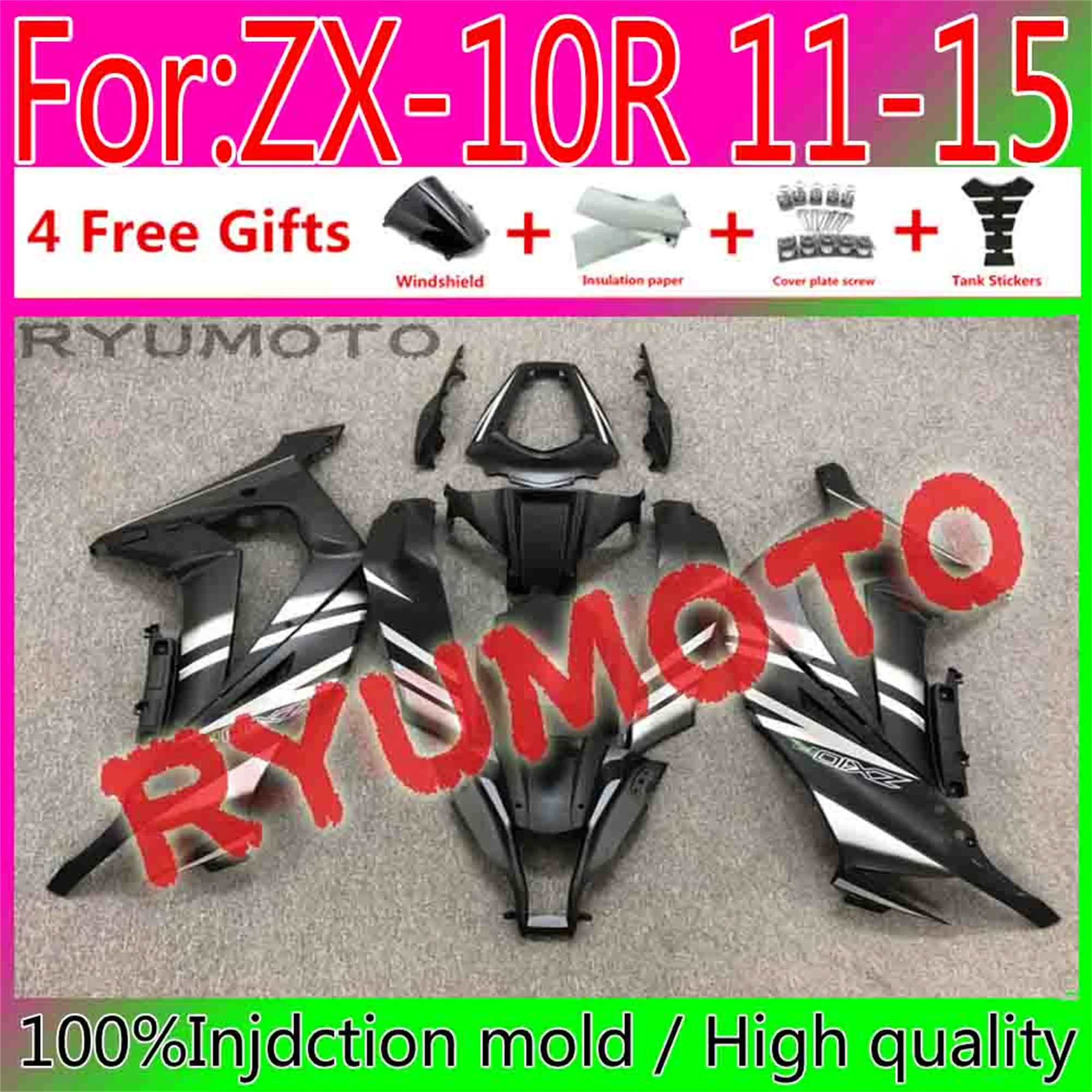 

Motorcycle ABS 100％ Injection mold Full Fairings For Kawasaki ZX-10R ZX10R 2011 - 2015 11 12 13 14 15 Fairing