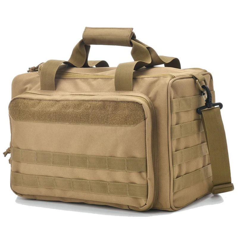 Tactical Gun Range Bag Deluxe Pistol Shooting Range Duffle Bags w