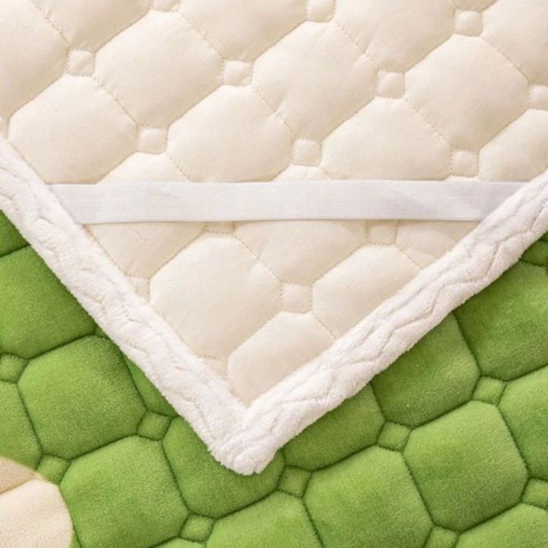 Thicken Mattress Toppers Cover Winter Warm Home Dormitory Foldable Single Double Bed Sheets Soft Portable Thin Tatami Blankets
