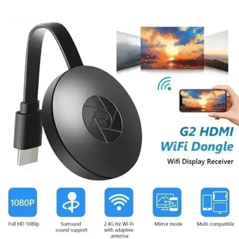 Miracast Dongle HDMI-Compatible 1080P For MiraScreen Display Anycast Wifi Portable Compatible For TV Android Ios Mirror Screen