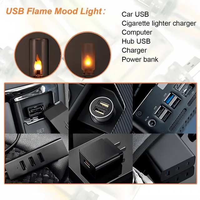 USB Mini Flame Light 5