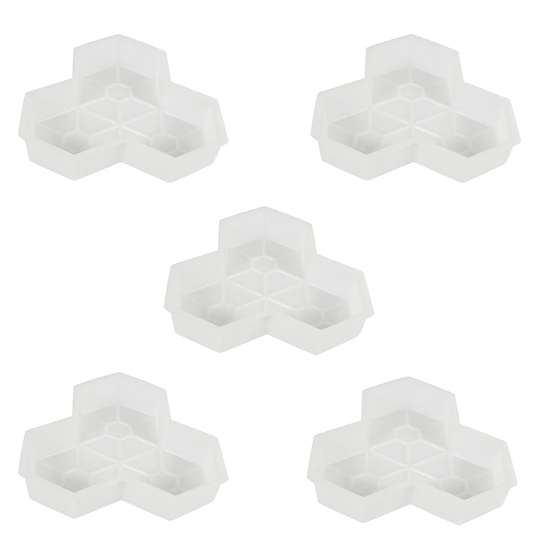 

5 шт. форма для дорожек кленовый лист бетон ручная пластиковая ступенчатая плитка для дорожек квадратных дворов