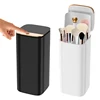 Automatic Lifting Makeup Brush Holder Desktop 4 Slots Lipstick Eyebrow Pen Cosmetic Brush Storage Holder Bathroom Organizer 1