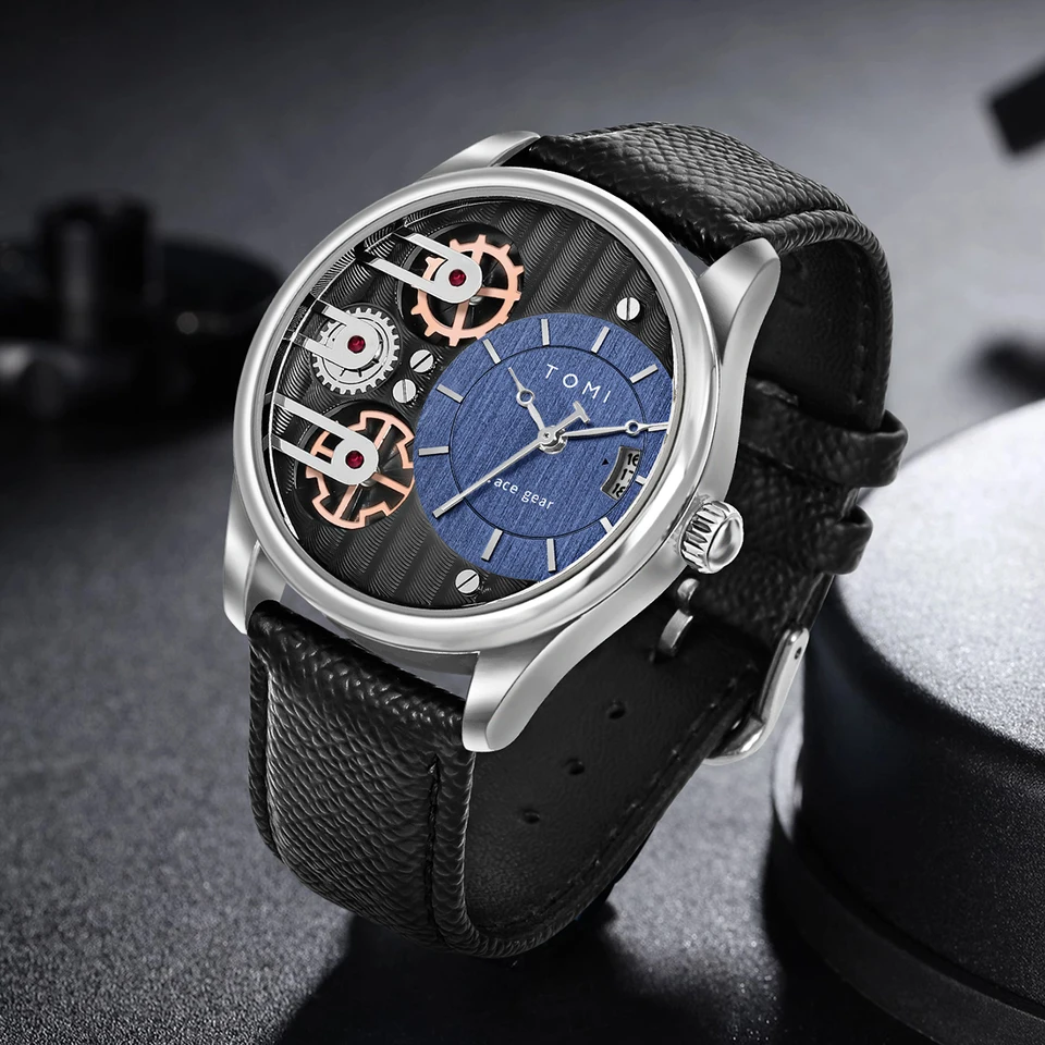 TOMI Men's Gift Box Combination Set Watch Luxury and Simple