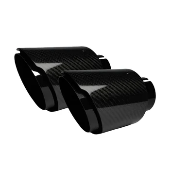 Universal Carbon Fiber Stainless Steel Exhaust Tip 1