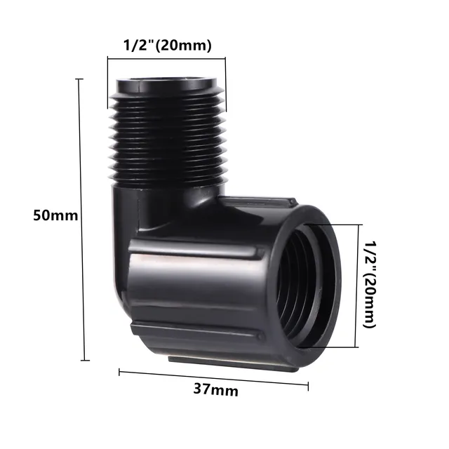 1/2 "Nőstény Könyökcsatlakozó Pop-Up Sprinkler Lengő Adapter Kerti Pázsit Virág Öntözés 1/2" Férfi Szálak Szerelvényei - Image 2