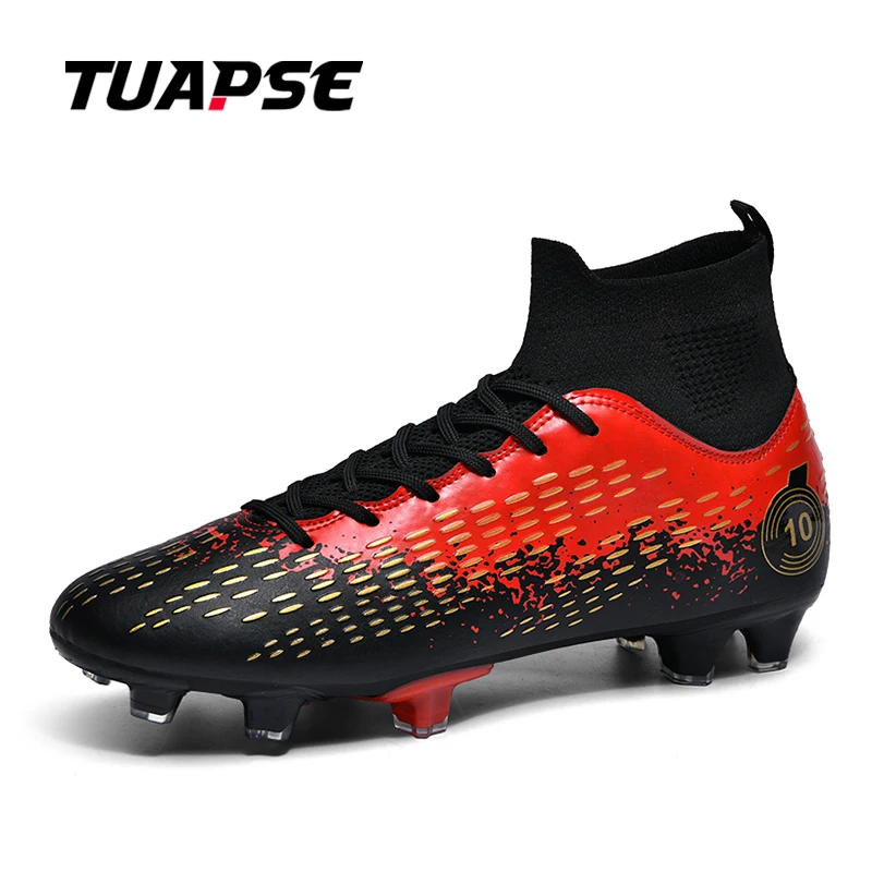 

TUAPSE New Soccer Shoes Outdoor Men Breathable Cleats FG/TF Football Boots Adult Futsal Training Shoes Ultralight Non-Slip