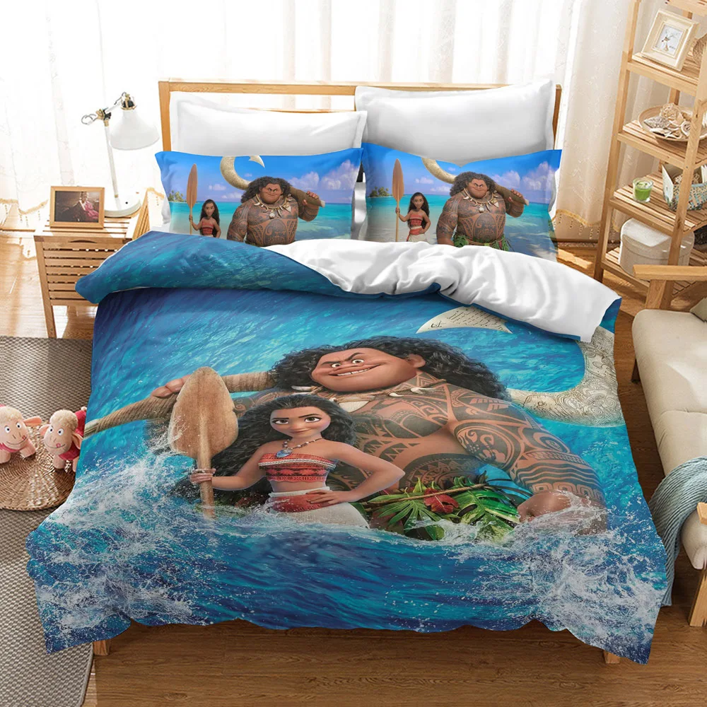 thumbnail image 1 of Disney-Juego de ropa de cama de dibujos animados para niños, funda de edredón, edredón, funda de almohada, regalo para niños, 1 of 5