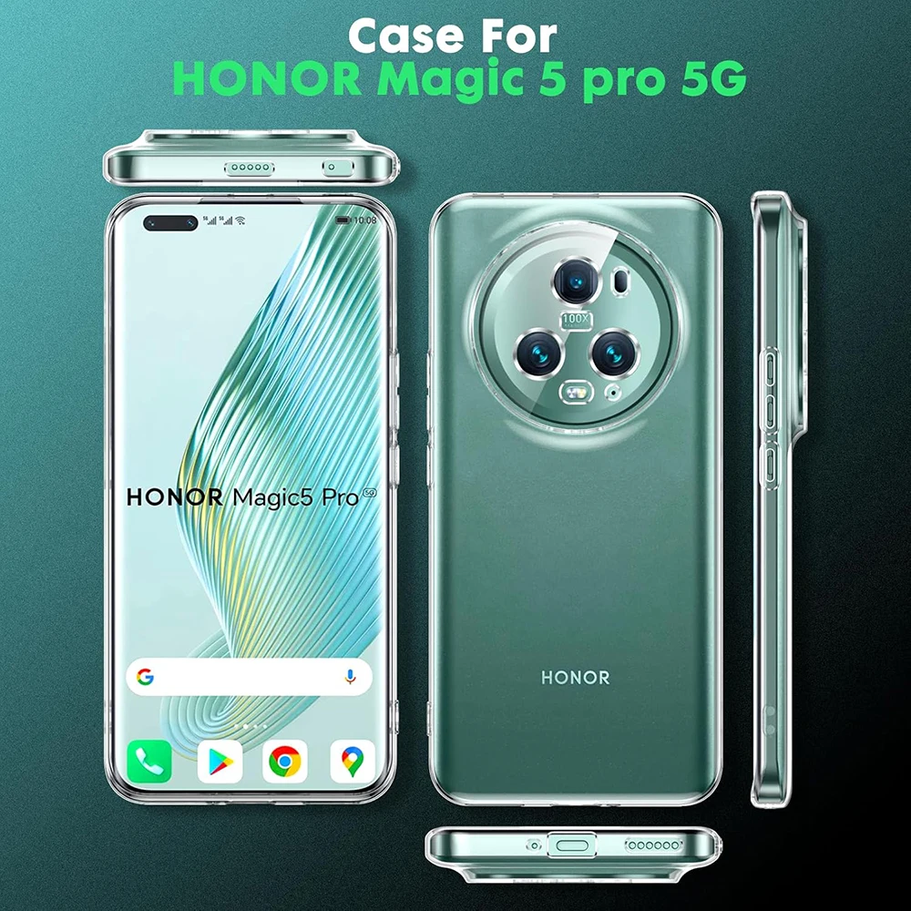 Custodia morbida trasparente in silicone per Huawei Honor Magic 6 5 4 3 Magic6 Magic5 Magic4 Pro Lite Ultimate Cover posteriore trasparente ultra sottile_voghion.com