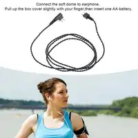 10Pcs 2pin BW Hearing Aids Receiver Wire Heat Resistant Good Sound Transmission Effect Sound Amplifier Cord Cable 2