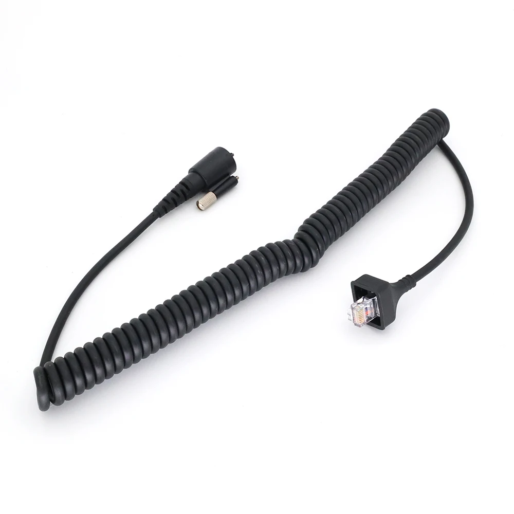 Repair DIY Accessories Handheld Radio Speaker Microphone PU Cable For KENWOOD KMC-27 TK-690 TK-790 TK-890 TK-5710 TK-5810