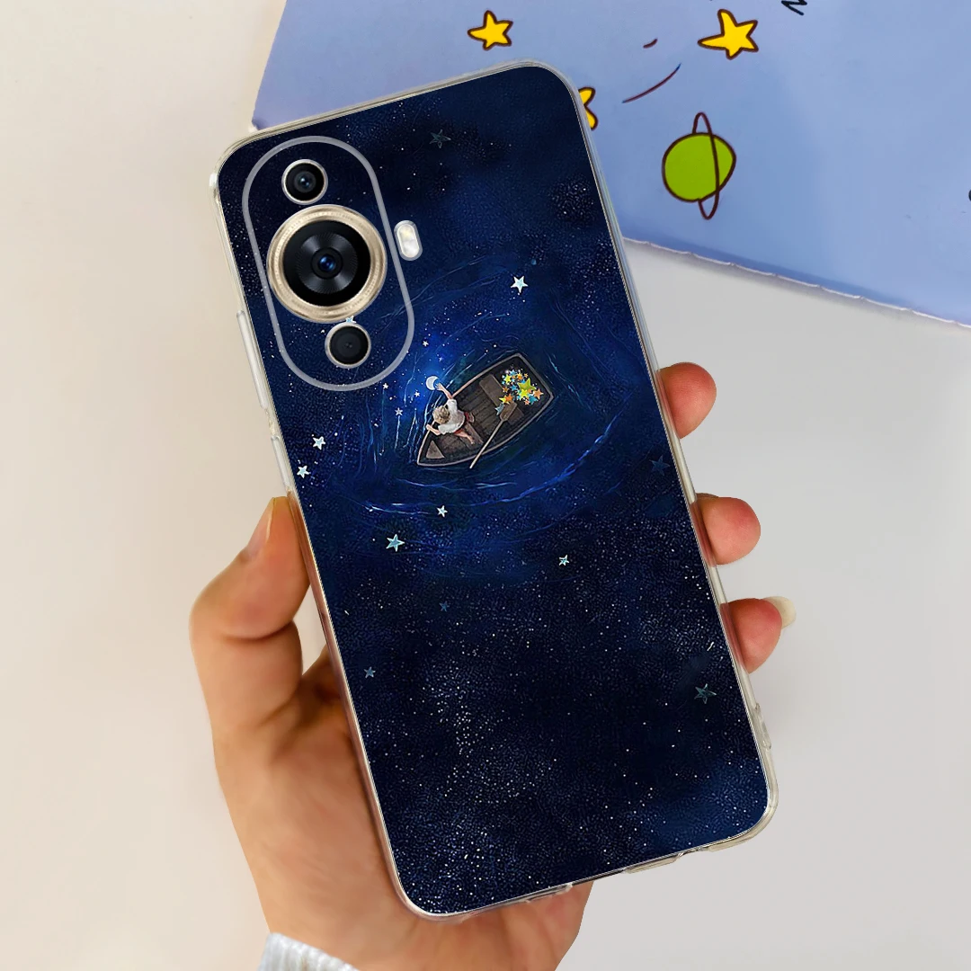 Cute Painted Clear Silicone Soft TPU Phone Case for Huawei Nova 11 Series