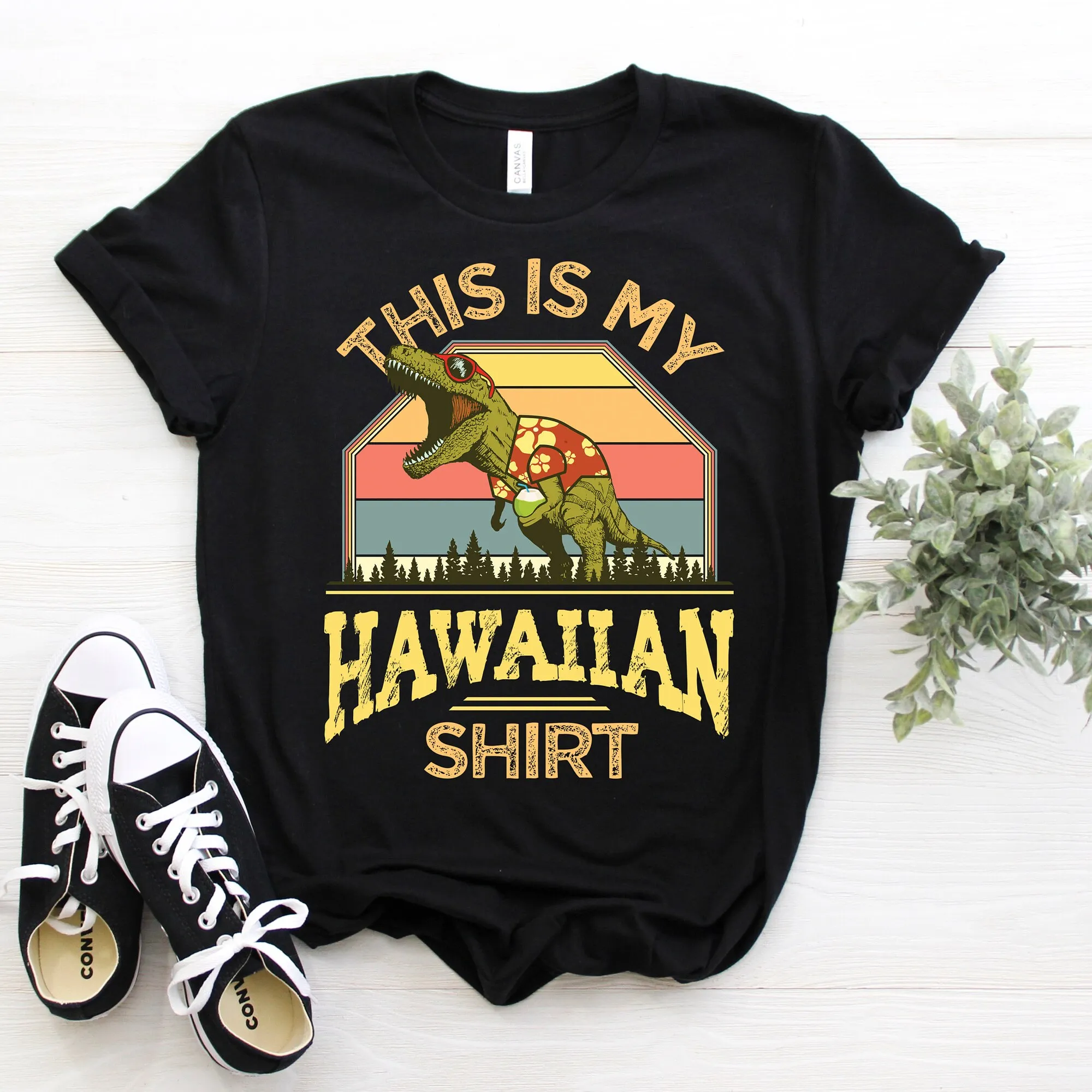 Hawaii Hawaiian T Rex Native Beach Aloha Summer S Vacation Souvenir Shirt Surf Surf Islands Maui Oahu Kauai Island
