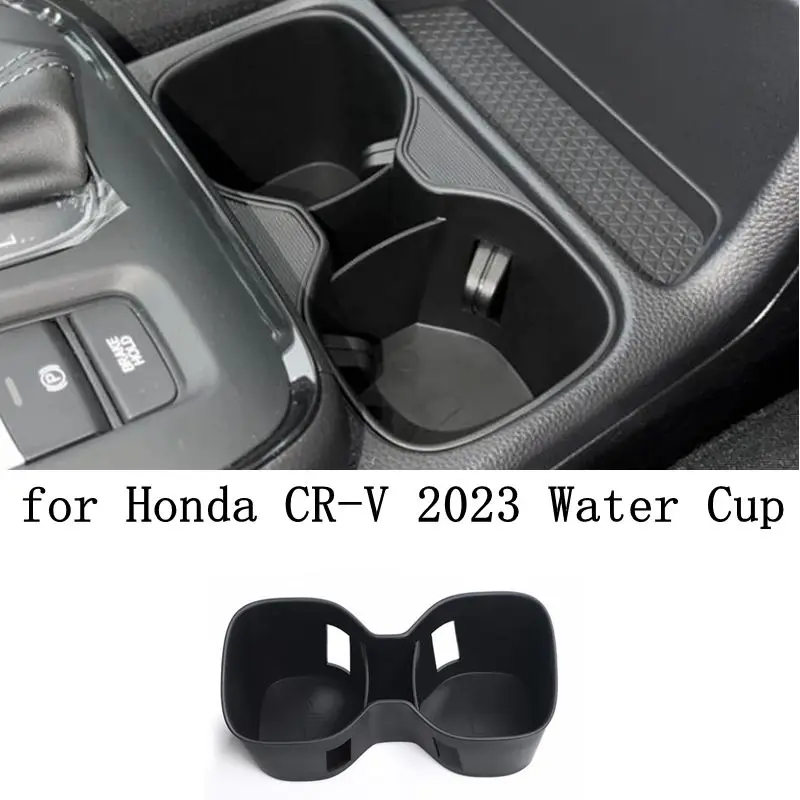 Water Cup Holder Storage Cup Box for Honda CR-V 2023 CRV Anti-Slip Shock-Absorbing Center Console Organizer Accessories