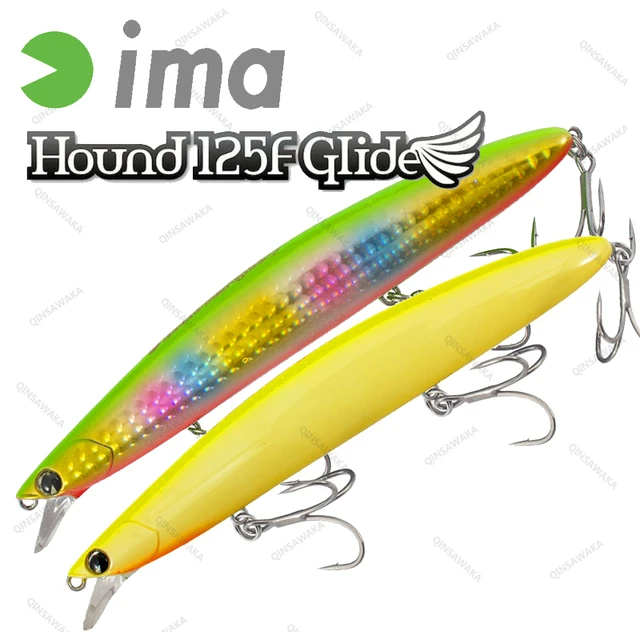 Japan Ima Hound 125F Glide 125mm 20g 0.7-1m Floating Bass Lure baitfish  Fishing minnow Saltwater