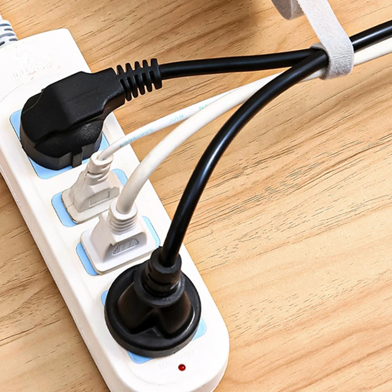 Cable Manager Data Cable Storage Artifact Reusable Cable Tie 1.2cmx5m Nylon Free Cut Wire Organizer USB Cord Cable Ties