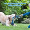 2Pcs Heavy-Duty Rope Knot Dog Toys for Large Breeds – Dental Health Chew & Interactive Tug of War Play 60cm 48cm 4